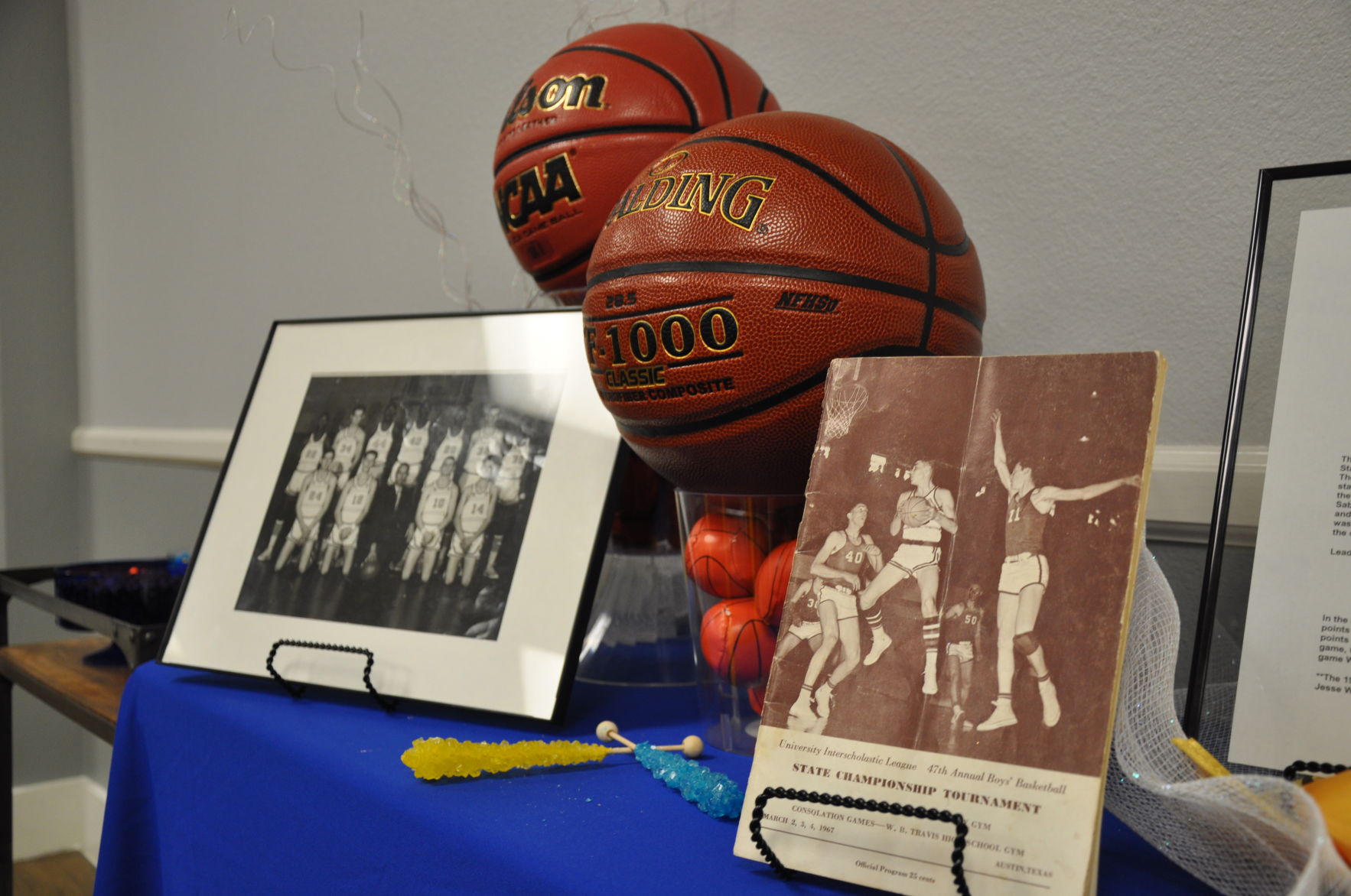 On display